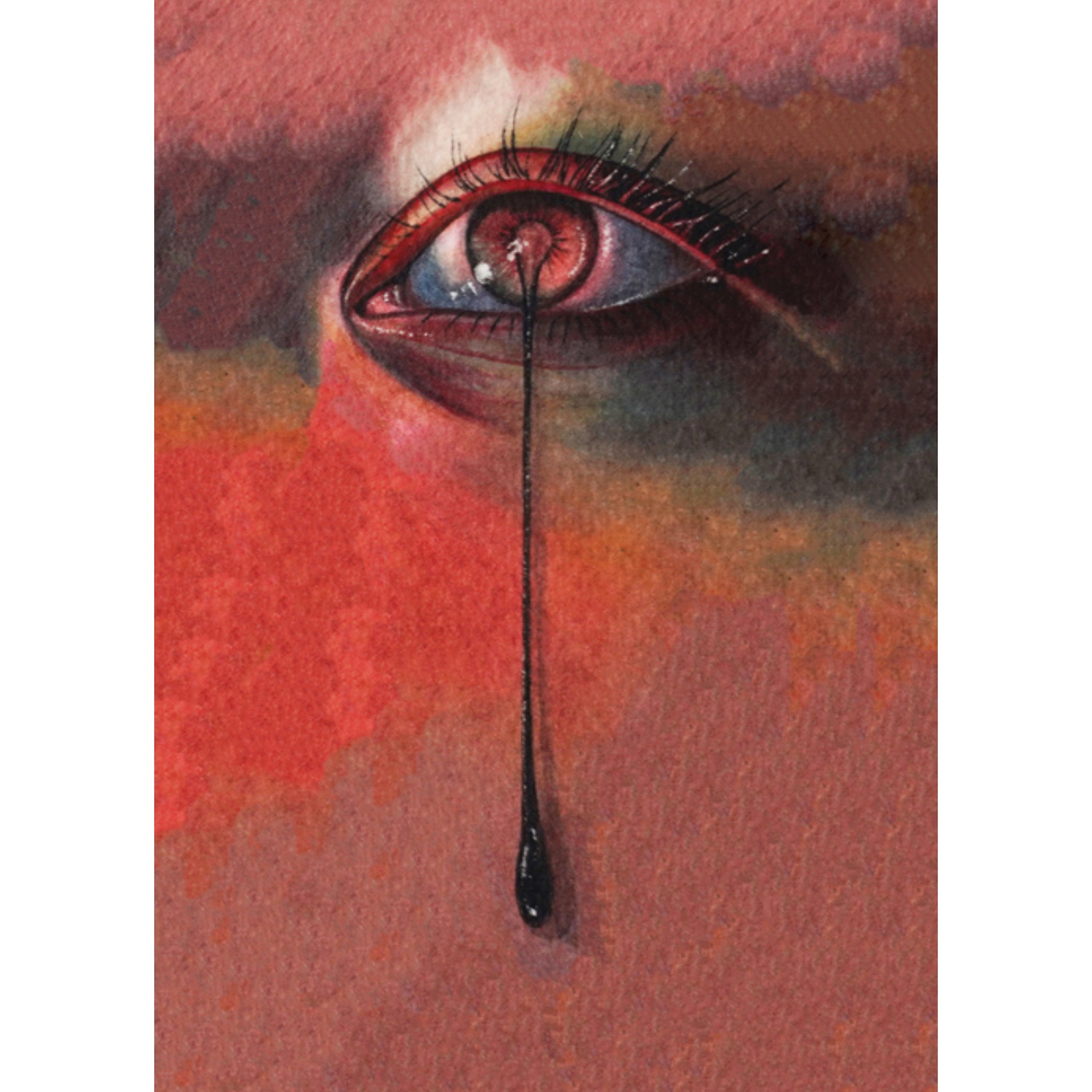 Michelle Konczyk (aka Velvet Mush) Eye Drip Print